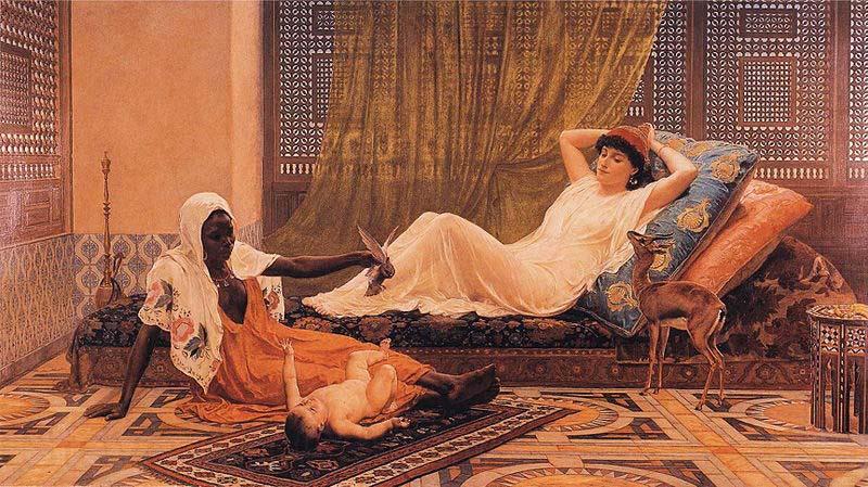 Frederick Goodall A New Light in the Harem Germany oil painting art